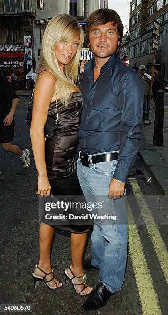 Model Natalie Denning and guest attend "The Business" VIP Screening at the Rex Cinema and Bar on September 1, 2005 in London, England. The VIP...