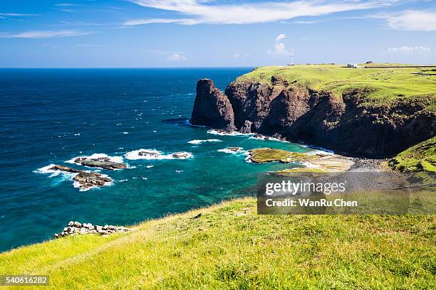 landmark with shape of taiwan in penghu - taiwan icon stock pictures, royalty-free photos & images