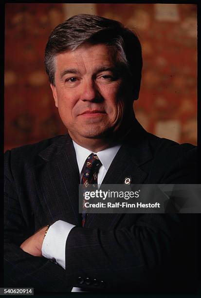 Republican National Committee Chairman Haley Barbour poses with folded arms. Barbour was in Sandiego to attends the 1996 Republican National...