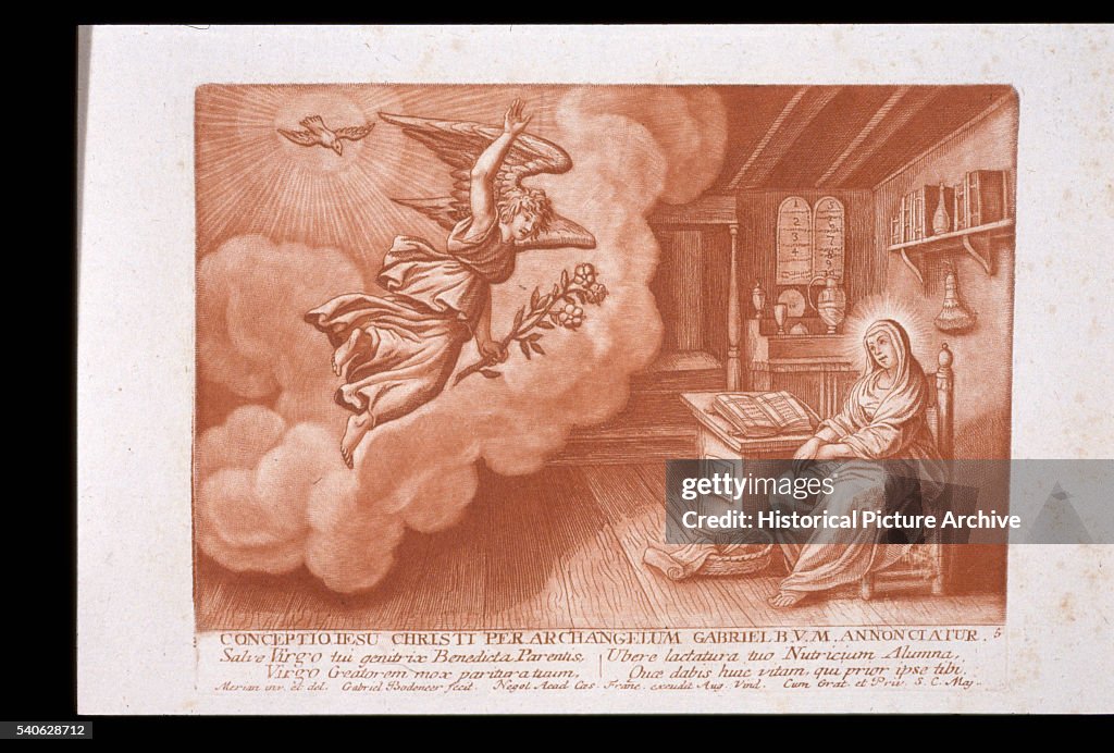 Print Archangel Gabriel Visits Virgin Mary