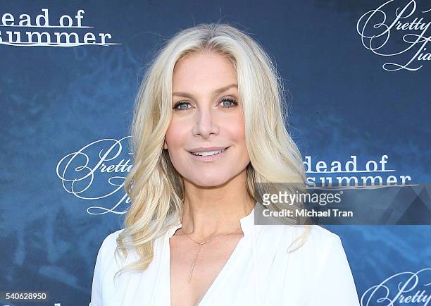 Elizabeth Mitchell arrives at the Los Angeles premiere of "Pretty Little Liars" season 7 and "Dead of Summer" held at Hollywood Forever on June 15,...