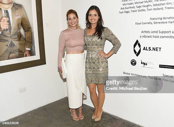 Actresses Candace Cameron and Danica McKellar attend Art For ALS Auction to Benefit Research to Find a Treatment and Cure for ALS at Arena 1 Gallery...