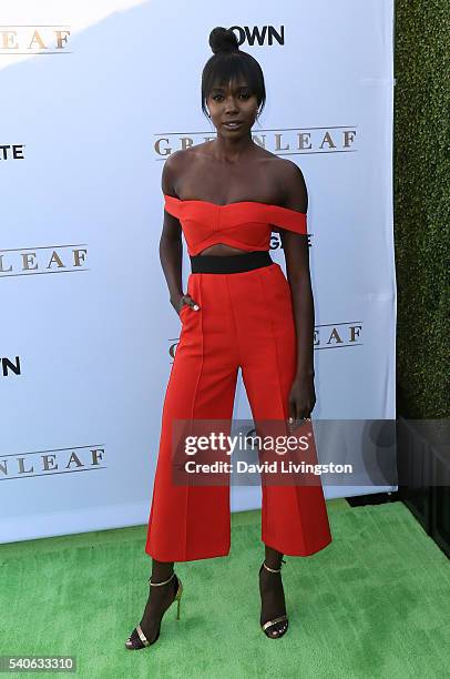 Actress Anna Diop attends the premiere of OWN's "Greenleaf" at The Lot on June 15, 2016 in West Hollywood, California.