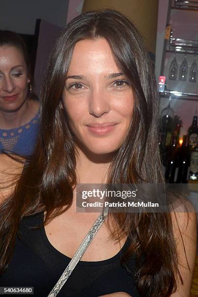 Angela Bellotte attends the Lower East Studios summer party at The Lucky Bee Hosted by Steve Caputo, Rupert Noffs and Chef Matty Bennett at The Lucky...