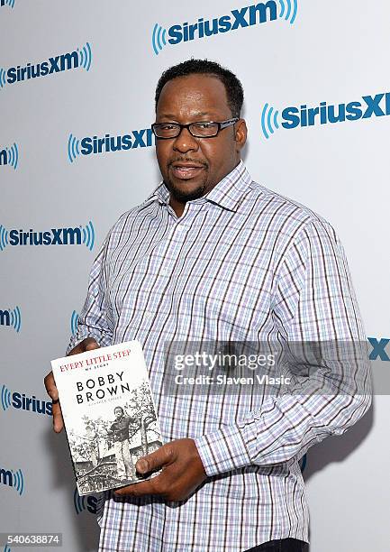 Singer/songwriter Bobby Brown visits SiriusXM Studios on June 15, 2016 in New York City.