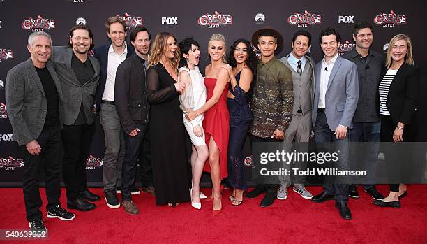 Producer Marc Platt, choreographer Zachary Woodlee, production designer David Korins, actors/singers Andrew Call, Kether Donohue, Carly Rae Jepsen,...