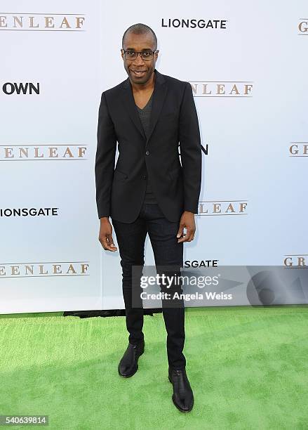 Actor Clement Virgo arrives at the premiere of OWN's "Greenleaf" at The Lot on June 15, 2016 in West Hollywood, California.