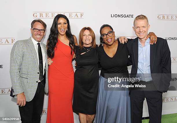 President Erik Logan, actress Merle Dandridge, President, Lionsgate Television Group Sandra Stern, actress Oprah Winfrey and Chairman, Lionsgate...