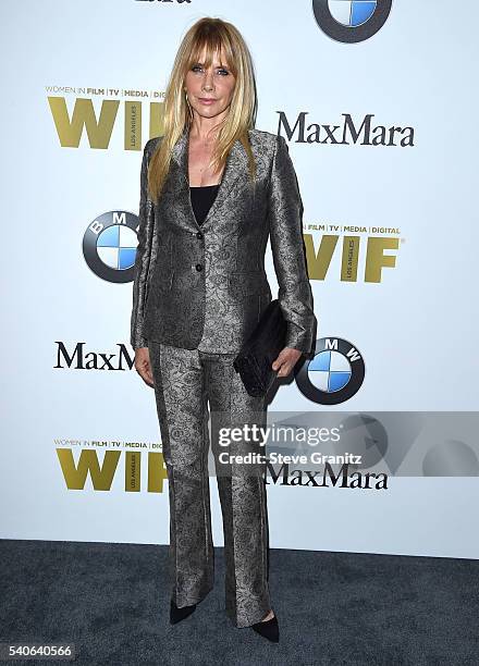 Rosanna Arquette arrives at the Women In Film 2016 Crystal + Lucy Awards Presented By Max Mara And BMW at The Beverly Hilton Hotel on June 15, 2016...
