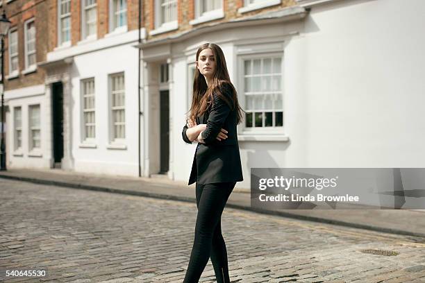 Actor Millie Brady is photographed for Farfetch on May 27, 2015 in London, England.