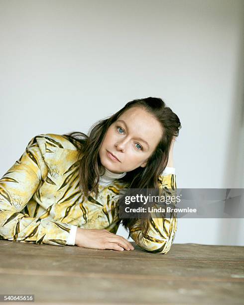 Actor Samantha Morton is photographed for the Telegraph on October 13, 2015 in London, England.