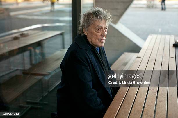 Playwright Tom Stoppard is photographed for the New Statesman on January 28, 2015 in London, England.