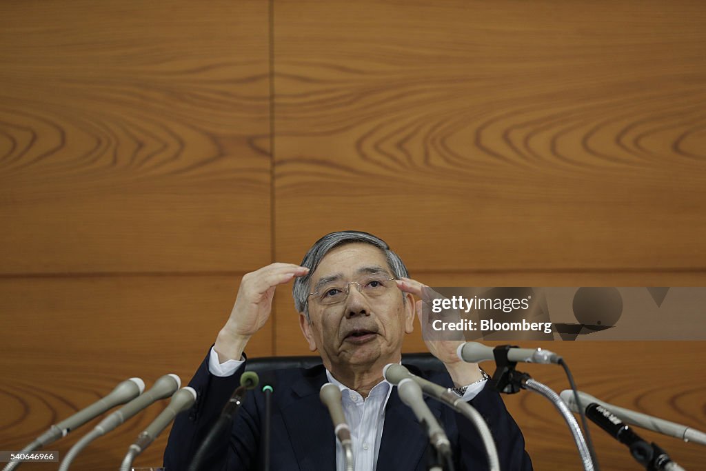Bank of Japan Governor Haruhiko Kuroda News Conference