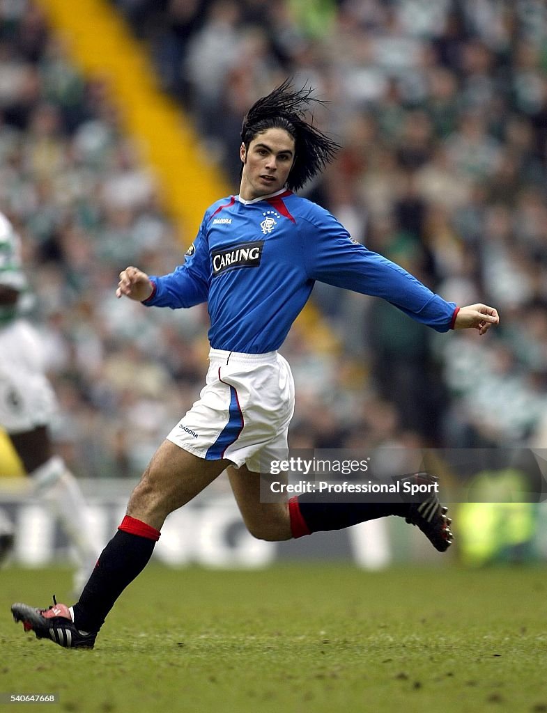 Mikel Arteta of Rangers in action during the Scottish Premier League