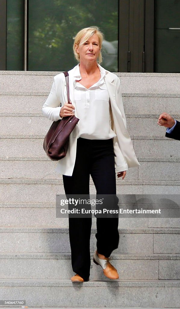 Ana Duato Attends Court in Madrid