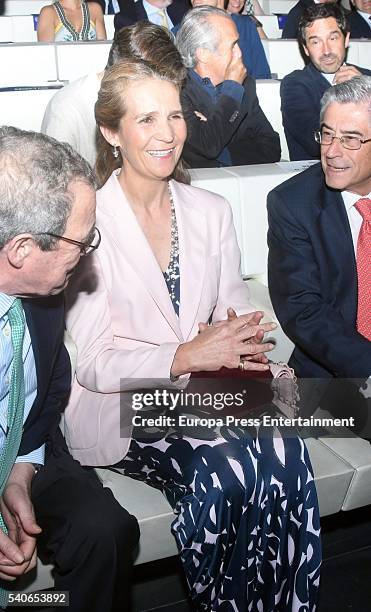 Princess Elena of Spain attends 'Todos Somos Estudiantes' Movistar awards at the Telefonica Auditorium on June 15, 2016 in Madrid, Spain.