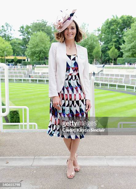 Victoria Pendleton attends day 3 of Royal Ascot at Ascot Racecourse on June 16, 2016 in Ascot, England.