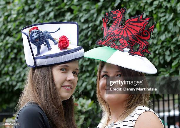 Racegoers arrives for day 3 of Royal Ascot at Ascot Racecourse on June 16, 2016 in Ascot, England.