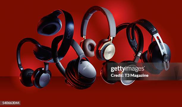 Selection of noise-cancelling headphones, including Philips Fidelio NC1, Beats Studio Wireless, Bose QuietComfort 25, Bang And Olufsen BeoPlay H8,...