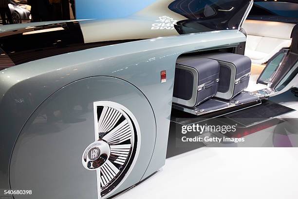 Group unveiles Vision Next 100 concept Rolls Royce at the Roundhouse on June 16, 2016 in London, England. BMW Group unveiled three of their Vision...