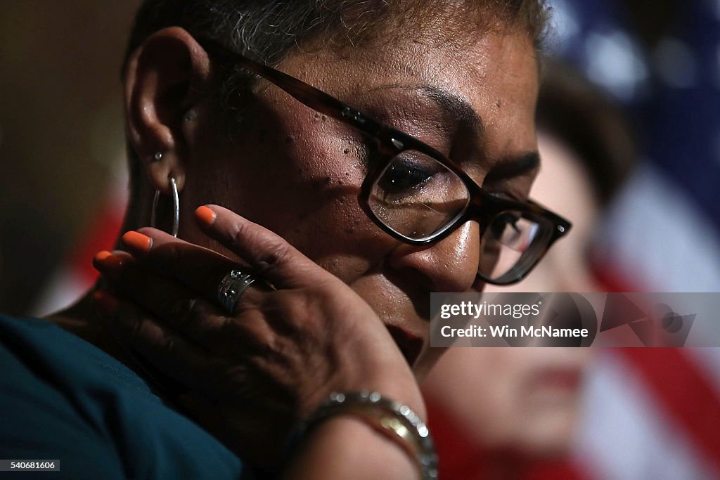 Senate Democrats And Gun Violence Victims Urge Passage Of Gun Control Legislation