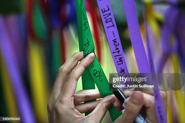 Ribbon Rax Ribbons Hanging From Tree Photos and Premium High Res Pictures - Getty ...