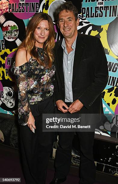 Amy Gadney and Tim Bevan attend 'Hoping's Greatest Hits', the 10th anniversary of The Hoping Foundation's fundraising event for Palestinian refugee...