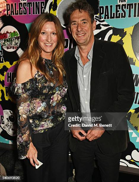 Amy Gadney and Tim Bevan attend 'Hoping's Greatest Hits', the 10th anniversary of The Hoping Foundation's fundraising event for Palestinian refugee...