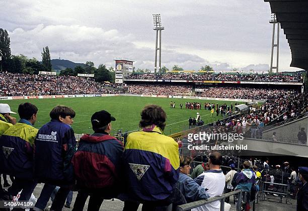 Bern : Wankdorfstadion. Das Fußballstadion, in dem die deutsche Fussball-Nationalmannschaft am 4. Juli 1954 ihren ersten Weltmeistertitel im Finale...