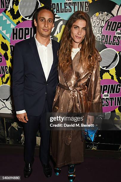 Alex Dellal and Elisa Sednaoui attend 'Hoping's Greatest Hits', the 10th anniversary of The Hoping Foundation's fundraising event for Palestinian...