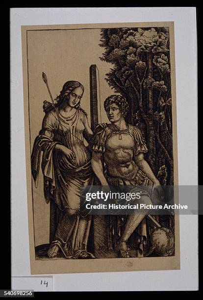 Venus Appears to Aeneas by Marcantonio Raimondi