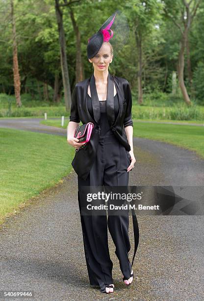 Tatiana Korsakova in Ladies Day fashion For Royal Ascot on June 16, 2016 in Berkshire, United Kingdom.