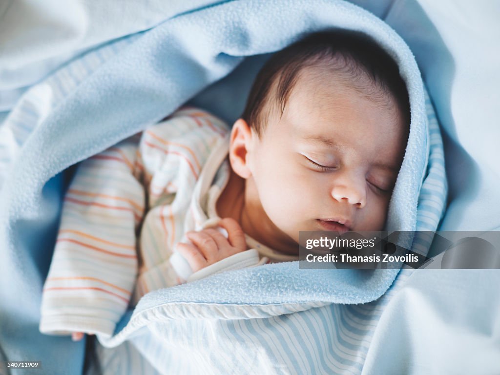 Portrait of a newborn baby