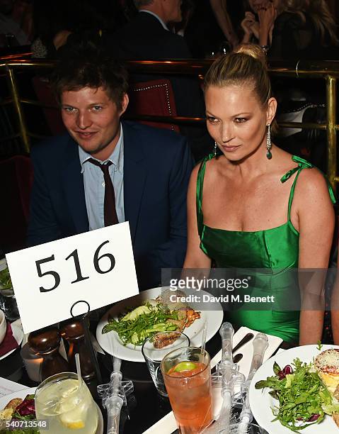 Count Nikolai von Bismarck and Kate Moss attend 'Hoping's Greatest Hits', the 10th anniversary of The Hoping Foundation's fundraising event for...