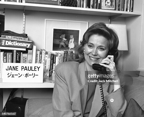 News anchor and journalist Jane Pauley photographed in her office on June 13, 1990.