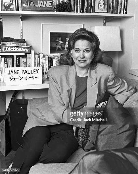 News anchor and journalist Jane Pauley photographed in her office on June 13, 1990.