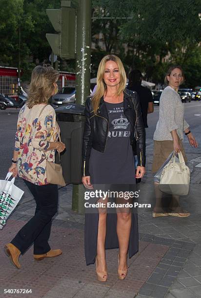 Olvido Hormigos attends the 'Smylife Collection Beauty Art' photocall at Smylife clinic on June 16, 2016 in Madrid, Spain.