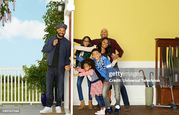 Pictured: Mike Epps as Buck Russell, Aalyrah Caldwell as Maizy Russell, Nia Long as Alexis Russell, Iman Benson as Tia Russell, Sayeed Shahidi as...