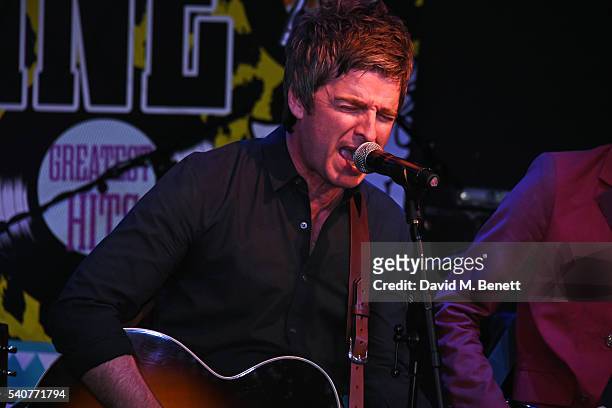 Noel Gallagher performs at 'Hoping's Greatest Hits', the 10th anniversary of The Hoping Foundation's fundraising event for Palestinian refugee...