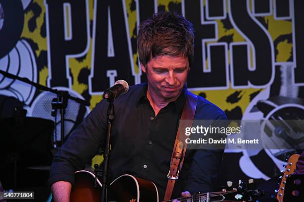 Noel Gallagher performs at 'Hoping's Greatest Hits', the 10th anniversary of The Hoping Foundation's fundraising event for Palestinian refugee...