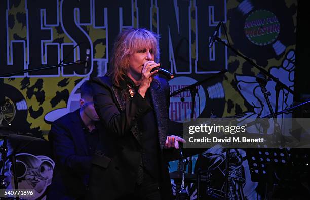 Chrissie Hynde performs at 'Hoping's Greatest Hits', the 10th anniversary of The Hoping Foundation's fundraising event for Palestinian refugee...