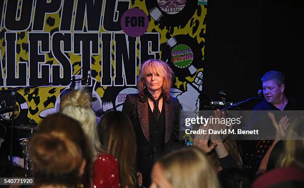 Chrissie Hynde performs at 'Hoping's Greatest Hits', the 10th anniversary of The Hoping Foundation's fundraising event for Palestinian refugee...