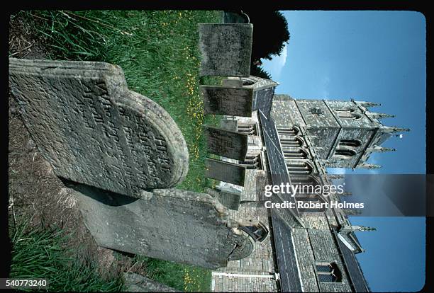 laxton parish church in nottinghamshire - nottinghamshire stock pictures, royalty-free photos & images