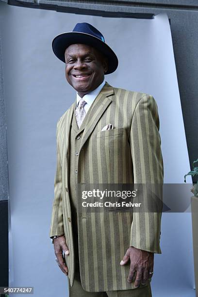 Portrait of American actor and comedian Michael Colyar at an event in honor of comedian Dick Gregory and his Hollywood Walk of Fame star, Hollywood,...