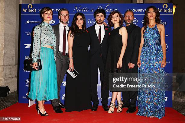 Valeria Bilello, Edoardo Purgatori, Valentina Lodovini, Edoardo Natoli, Camilla Filippi, Massimo Cantini Parrini and Olivia Magnani attend the...