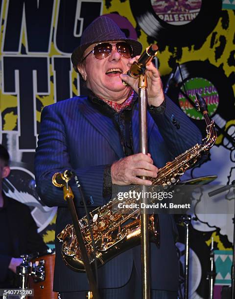 Van Morrison performs at 'Hoping's Greatest Hits', the 10th anniversary of The Hoping Foundation's fundraising event for Palestinian refugee children...