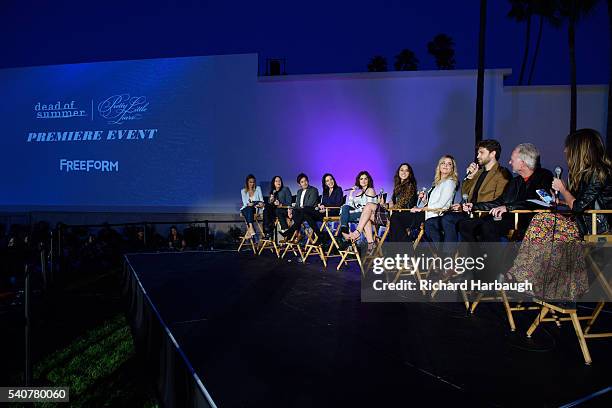 June 15, 2016 - "Pretty Little Liars" and "Dead of Summer" premiere event at the Hollywood Forever Cemetery. CATT SADLER, I. MARLENE KING , TYLER...