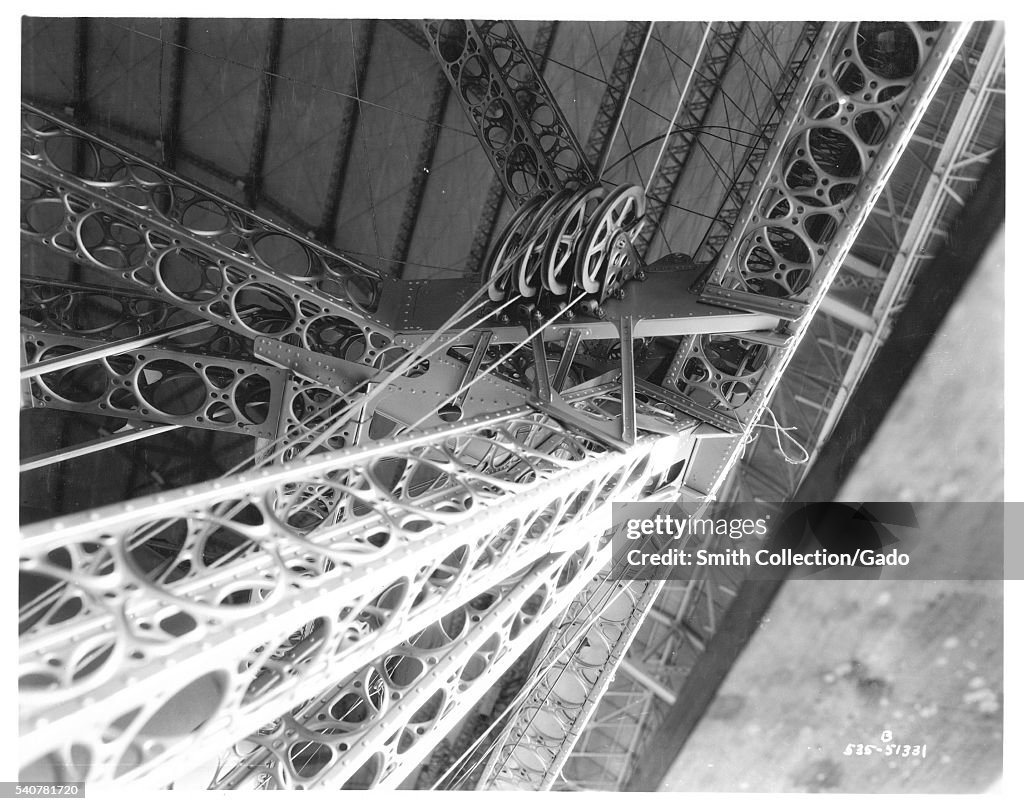 Control Wires And Pulleys On A Dirigible