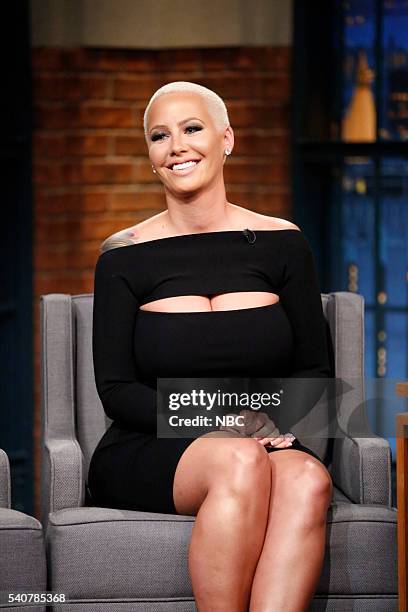 Episode 385 -- Pictured: Model/fashion designer Amber Rose during an interview on June 16, 2016 --