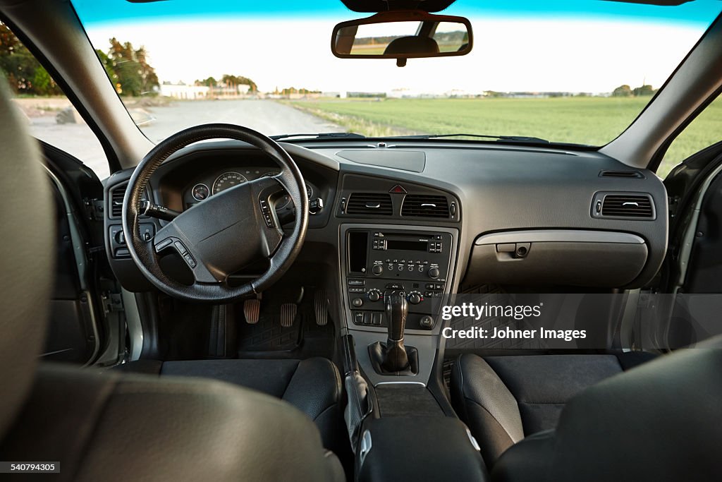 View of car interior